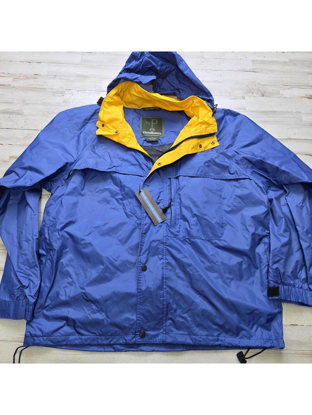 NEW Weatherproof Performance Wind Resistant Water Repellent Jacket Blue LG